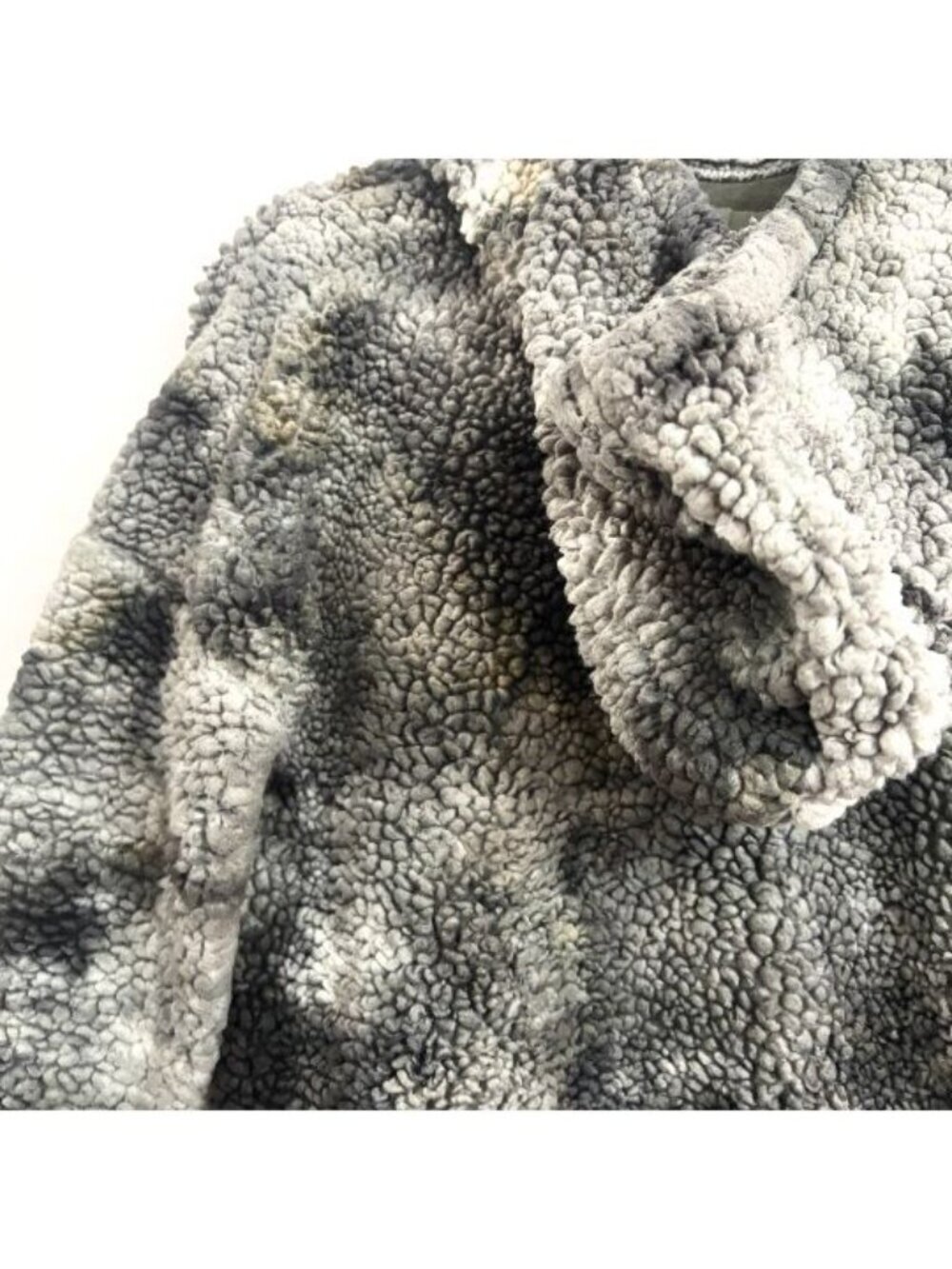Zella Tie Dye Grey & Green Hooded Plushy Soft Hoodie - sz XS - Picture 6 of 12